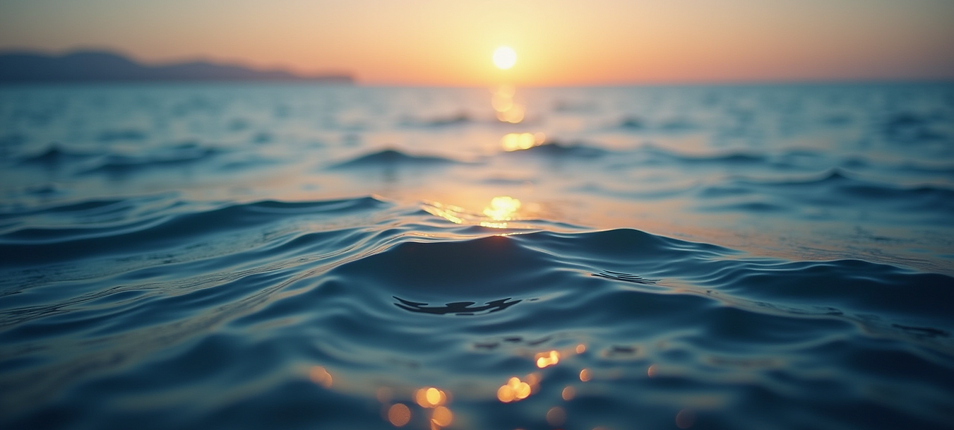 Atmospheric Mediterranean Sea at twilight